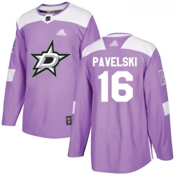 Stars #16 Joe Pavelski Purple Authentic Fights Cancer Stitched Hockey Jersey