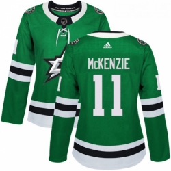 Womens Adidas Dallas Stars 11 Curtis McKenzie Premier Green Home NHL Jersey 