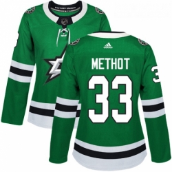 Womens Adidas Dallas Stars 33 Marc Methot Premier Green Home NHL Jersey 