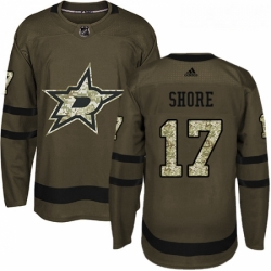 Youth Adidas Dallas Stars 17 Devin Shore Premier Green Salute to Service NHL Jersey 