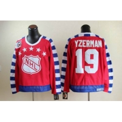 Detroit Red Wings #19 STEVE YZERMAN all star 75th Anniversary red CCM Jersey