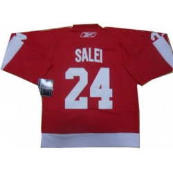 Detroit Red Wings #24 SALEI red NHL ice hockey Jerseys