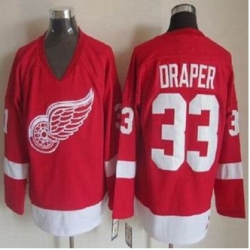 Detroit Red Wings #33 Kris Draper Red CCM Throwback Stitched NHL Jersey