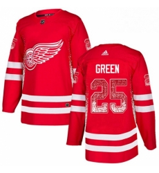 Mens Adidas Detroit Red Wings 25 Mike Green Authentic Red Drift Fashion NHL Jersey 