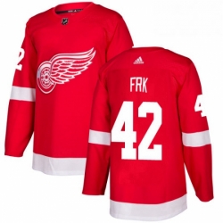 Mens Adidas Detroit Red Wings 42 Martin Frk Premier Red Home NHL Jersey 