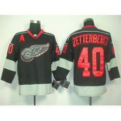 nhl detoit red wings #40 zetterberg black A patch