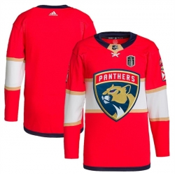 Men Florida Panthers Blank Red 2024 Stanley Cup Final Patch Stitched Jersey