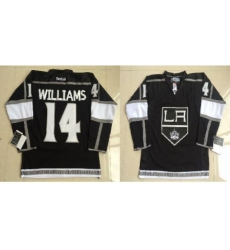 Los Angeles Kings 14 Justin Williams Black NHL Jerseys