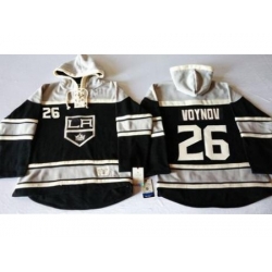 Los Angeles Kings #26 Slava Voynov Black Sawyer Hooded Sweatshirt Stitched NHL Jersey