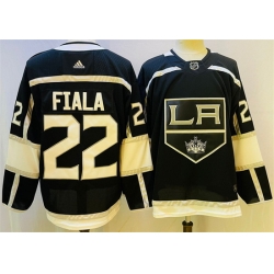 Men Los Angeles Kings 22 Kevin Fiala Black Stitched Jersey