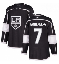 Mens Adidas Los Angeles Kings 7 Oscar Fantenberg Premier Black Home NHL Jersey 