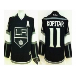 Youth nhl jerseys los angeles kings #11 kopitar black[patch A]