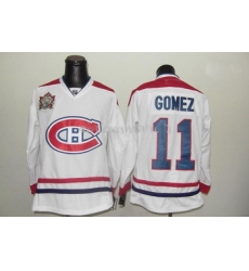 2011 Heritage Classic Montreal Canadiens 11 Gomez Jerseys White