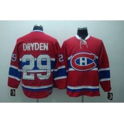 Canadiens #29 Ken Dryden Stitched Red CH CCM Throwback NHL Jersey