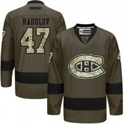 Canadiens #47 Alexander Radulov Green Salute to Service Stitched NHL Jersey