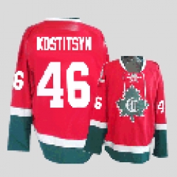 Hockey Montreal Canadiens #46 Andrei Kostitsyn Stitched Replithentic New CD Red Jersey