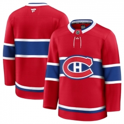 Men Montreal Canadiens Blank Red 2024 25 Home Stitched Hockey Jersey