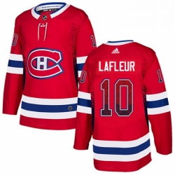 Mens Adidas Montreal Canadiens 10 Guy Lafleur Authentic Red Drift Fashion NHL Jersey 