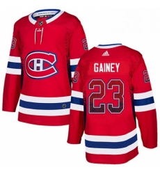 Mens Adidas Montreal Canadiens 23 Bob Gainey Authentic Red Drift Fashion NHL Jersey 