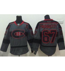 Montreal Canadiens #67 Max Pacioretty Charcoal Cross Check Fashion Stitched NHL Jersey