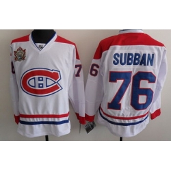 Montreal Canadiens 76 Subban White Jerseys Classic