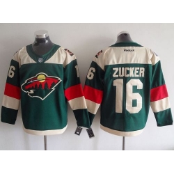 Wild #16 Jason Zucker Green 2016 Stadium Series Stitched NHL Jersey