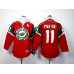 NHL Youth minnesota wild #11 parise red jerseys