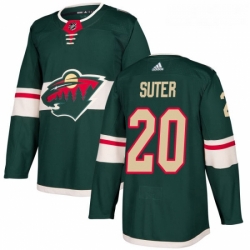 Youth Adidas Minnesota Wild 20 Ryan Suter Premier Green Home NHL Jersey 