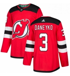 Mens Adidas New Jersey Devils 3 Ken Daneyko Authentic Red Home NHL Jersey 