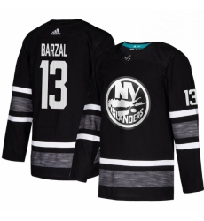 Mens Adidas New York Islanders 13 Mathew Barzal Black 2019 All Star Game Parley Authentic Stitched NHL Jersey 