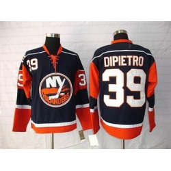 New York Islanders #39 Rick DiPietro navy blue jersey