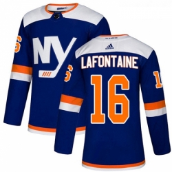 Youth Adidas New York Islanders 16 Pat LaFontaine Premier Blue Alternate NHL Jersey 