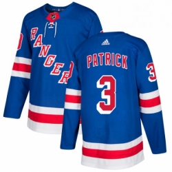 Mens Adidas New York Rangers 3 James Patrick Premier Royal Blue Home NHL Jersey 