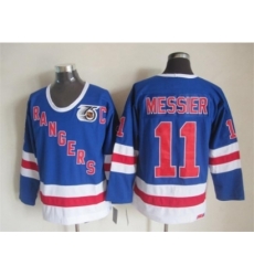 NHL New York Rangers #11 Mark Messier blue jerseys[m&n 75th]