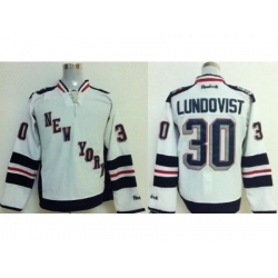 New York Rangers 30 Henrik Lundqvist White 2014 Stadium Series Jersey