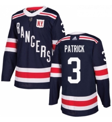 Youth Adidas New York Rangers 3 James Patrick Authentic Navy Blue 2018 Winter Classic NHL Jersey 