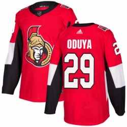 Mens Adidas Ottawa Senators 29 Johnny Oduya Authentic Red Home NHL Jersey 