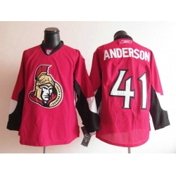 Ottawa Senators #41 Craig Anderson Red NHL Jerseys