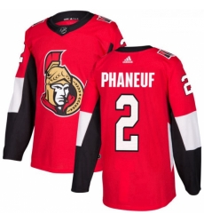 Youth Adidas Ottawa Senators 2 Dion Phaneuf Authentic Red Home NHL Jersey 