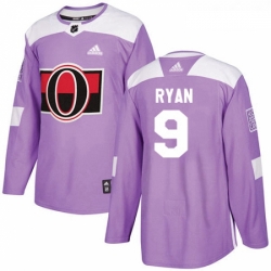 Youth Adidas Ottawa Senators 9 Bobby Ryan Authentic Purple Fights Cancer Practice NHL Jersey 