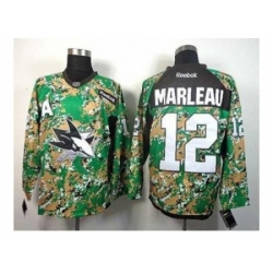 NHL Jerseys San Jose Sharks #12 Marleau Camo Jerseys[patch A]