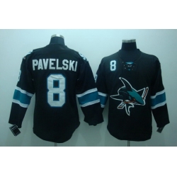 San Jose Sharks 8 Joe pavelski black jerseys