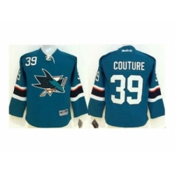 Youth NHL San Jose Sharks 39 Logan Couture green Jersey