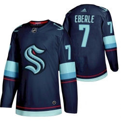 Men Seattle 7 Kraken Jordan Eberle 2022 Home Navy Jersey