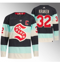 Men Seattle Kraken 32 Kraken 2024 Deep Sea Blue Winter Classic Stitched Jersey