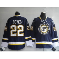 St. Louis Blues 22 BOYES Third Jersey