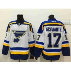 nhl jerseys st. louis blues #17 schwartz white