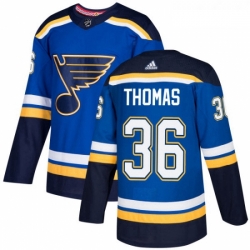 Youth Adidas St Louis Blues 36 Robert Thomas Premier Royal Blue Home NHL Jersey 