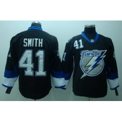 Tampa Bay Lightning 41 Mike Smith Black Jerseys