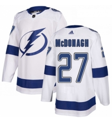 Youth Adidas Tampa Bay Lightning 27 Ryan McDonagh Authentic White Away NHL Jers